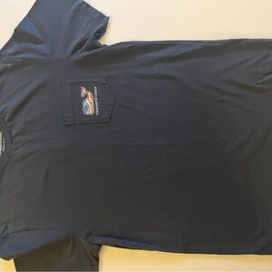 Vineyard Vines Blue Short Sleeve Tee with Logo